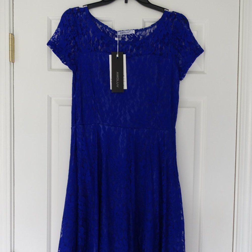 3/$25 NWT Blue Lace Dress